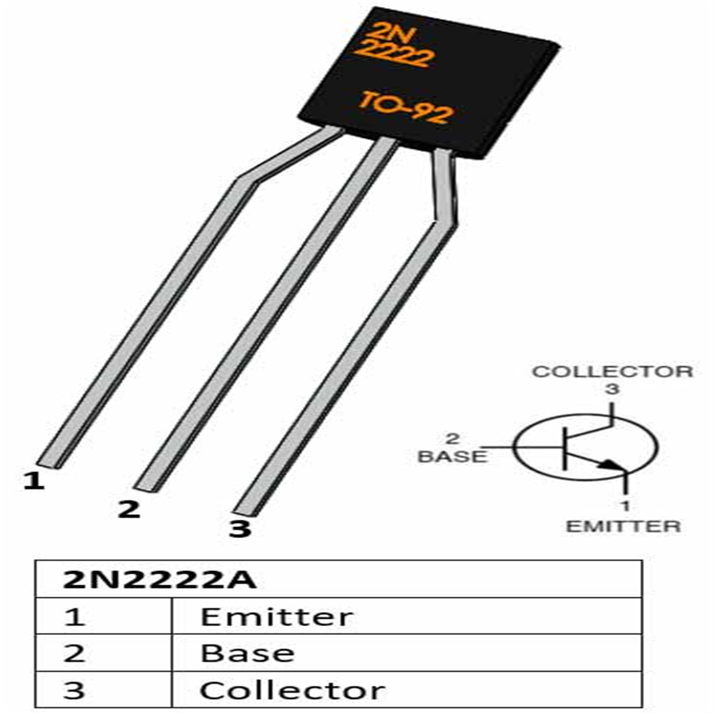 2n2222 On Semiconductor 245 Npn Med Gen Pur Amp To 18 Plan B